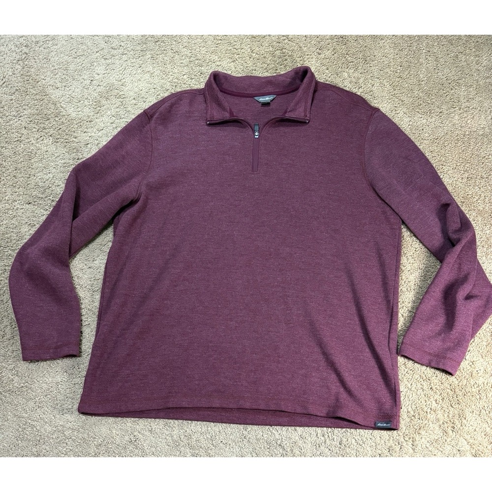 Eddie Bauer Kachess 2.0 1/4 Zip Pullover Sweater Men XL Golf Business Casual